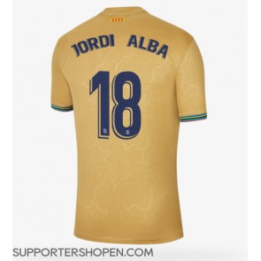Barcelona Jordi Alba #18 Borta Matchtröja 2022-23 Kortärmad